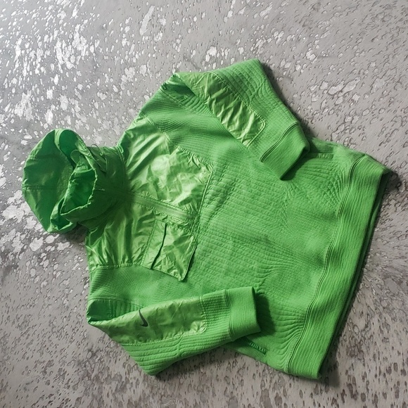 Nike City Ready 1/4 Zip Training Jacket SzS Green - Picture 4 of 11